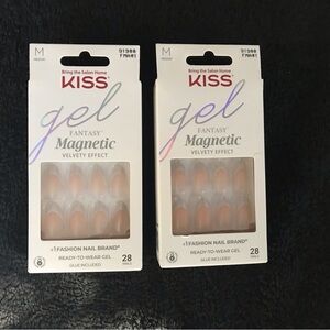 KISS Gel Fantasy Magnetic Velvety Effect Nails Two Boxes